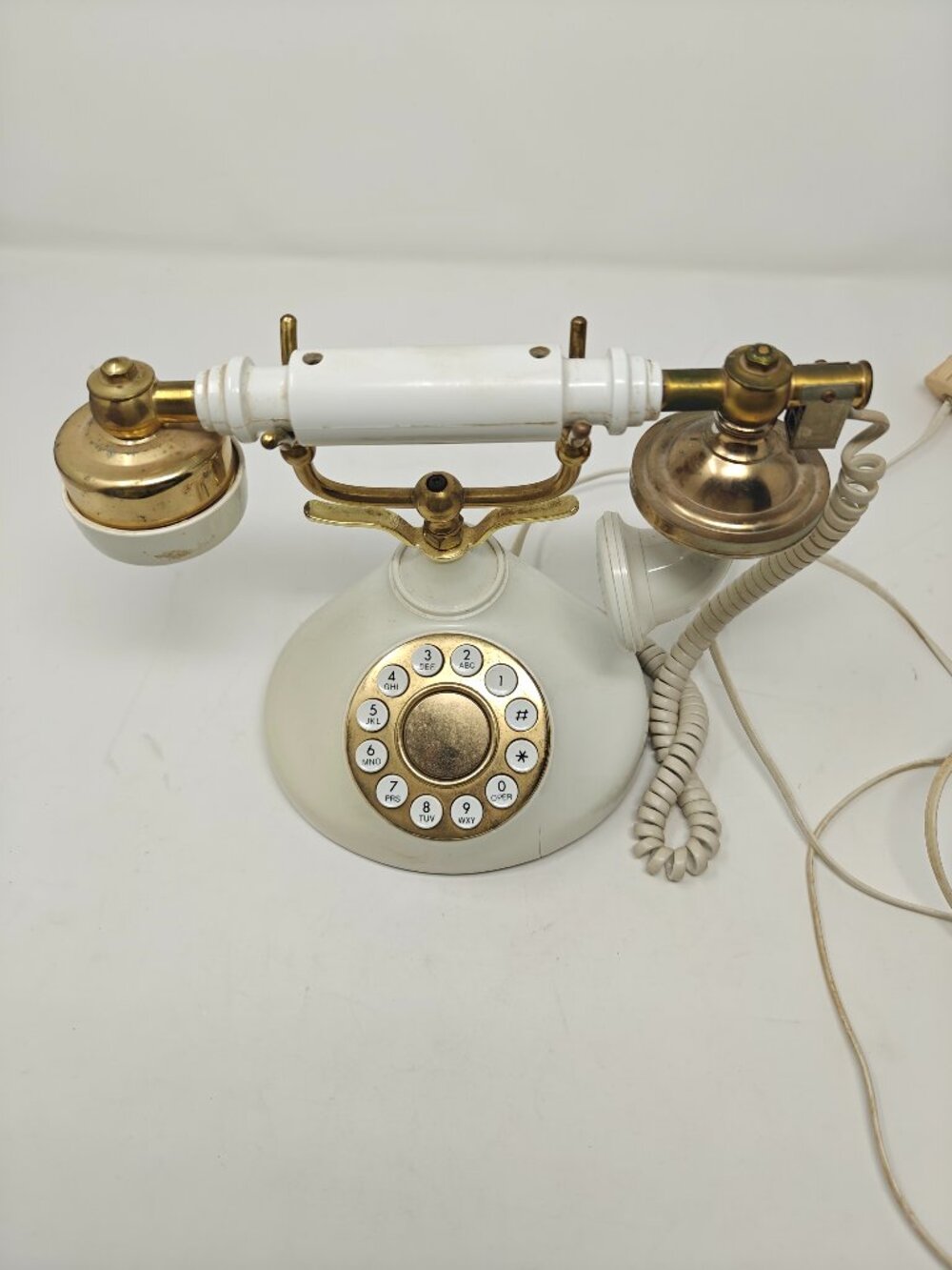 Vintage French Princess Dial Phone Cameo Radio Shack 43-370 AS IS